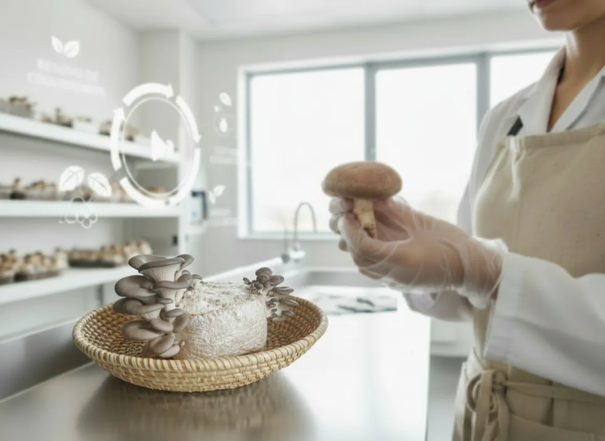 Production de champignons