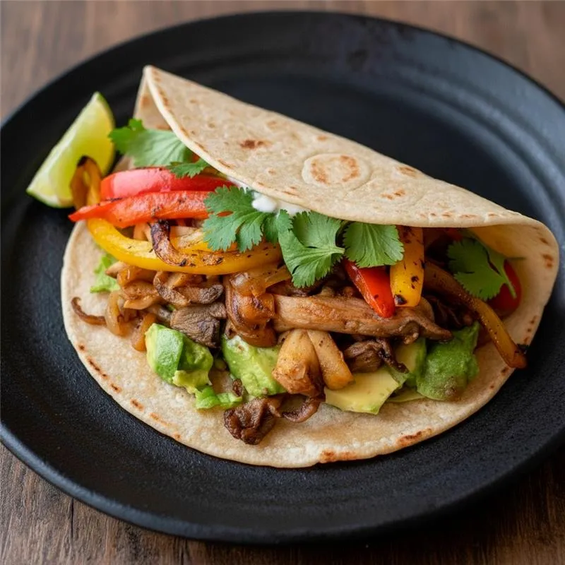 Recette facile I Tortilla de pleurotes grises à la mexicaine